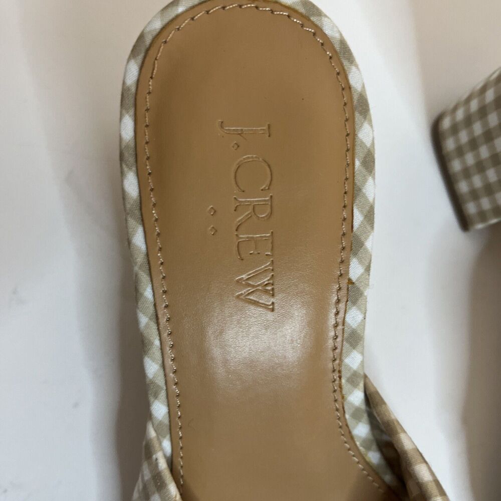 J. Crew Kids Checkered Sandals - Beige and White - Picture 4 of 7